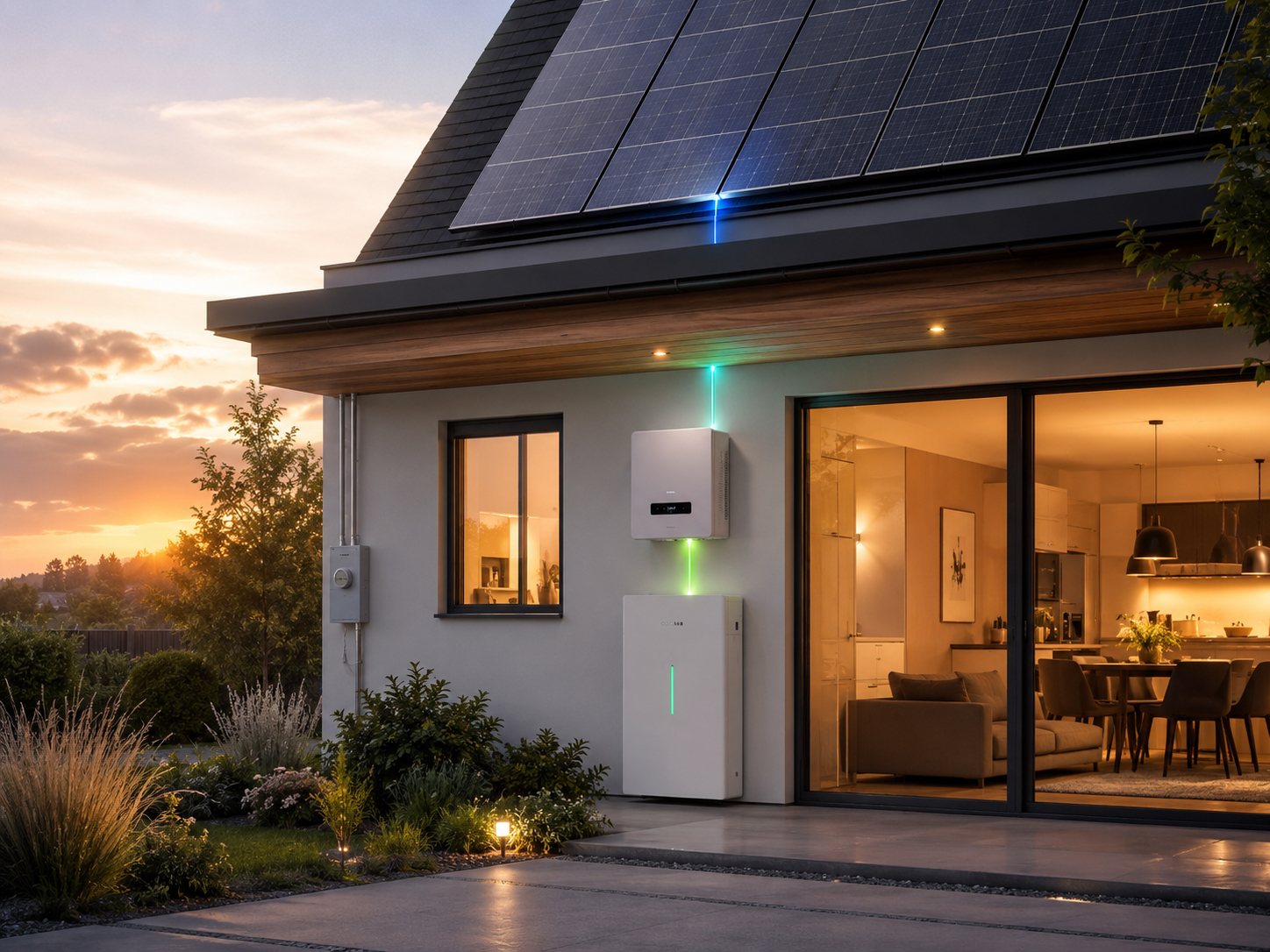 Battery storing solar electricity instead of exporting it