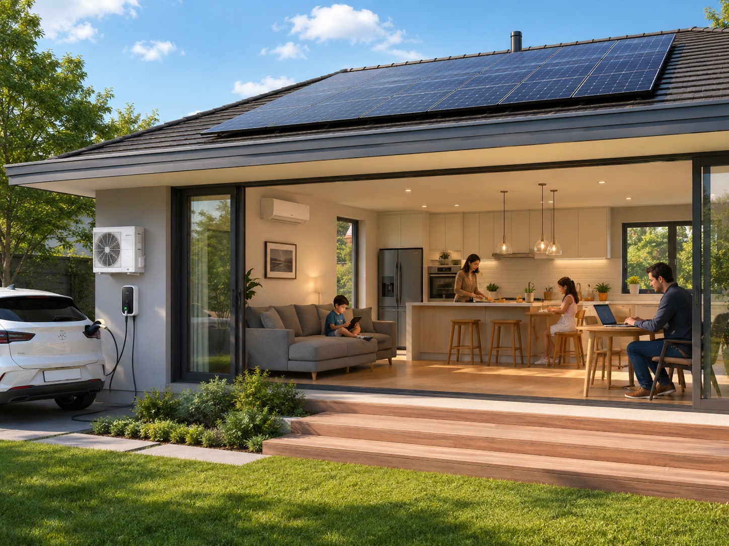 Home with daytime solar loads